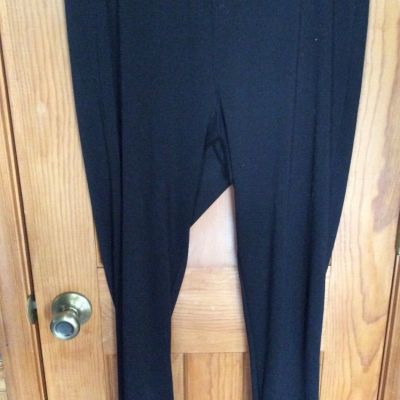 Women's Hannah Black Polyester Legging Elastic Waist Size XL